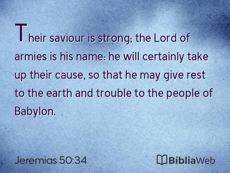 Jeremias 50:34 em imagem para compartilhar