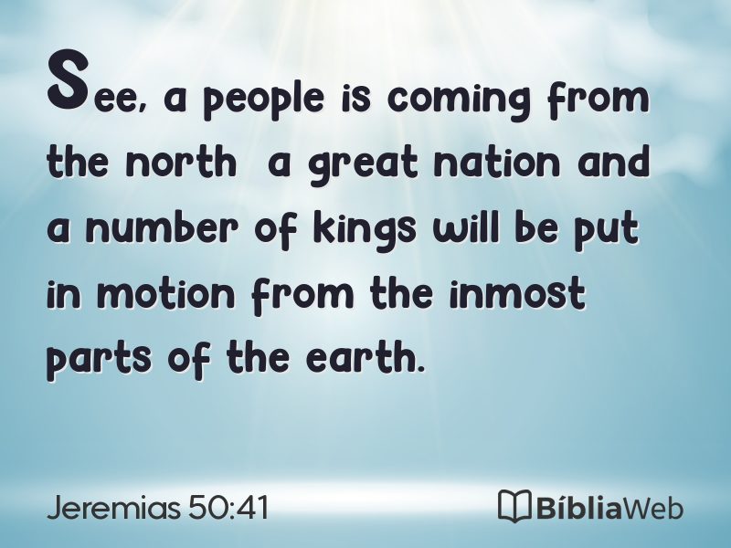 Jeremias 50:41 em imagem para compartilhar