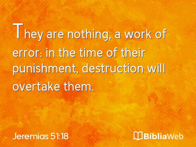 Jeremias 51:18 em imagem para compartilhar
