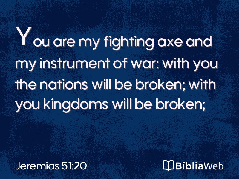 Jeremias 51:20 em imagem para compartilhar