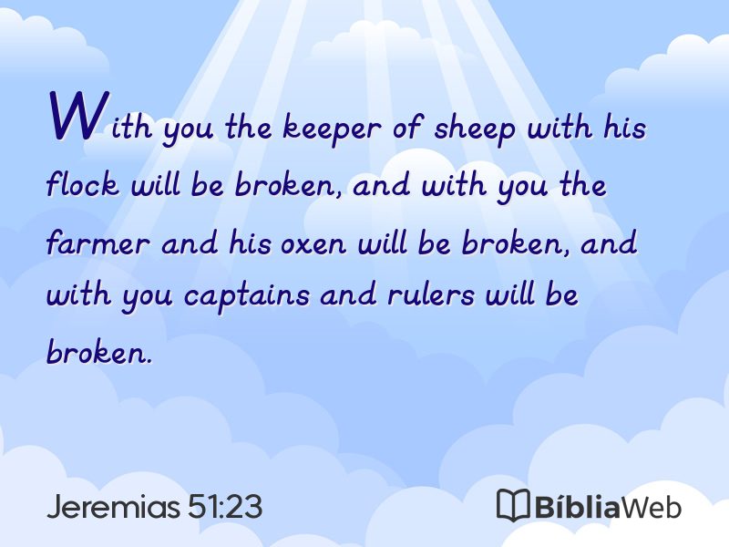 Jeremias 51:23 em imagem para compartilhar