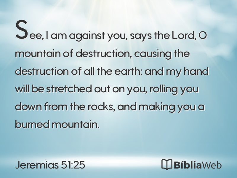 Jeremias 51:25 em imagem para compartilhar