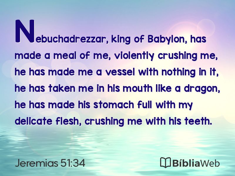 Jeremias 51:34 em imagem para compartilhar