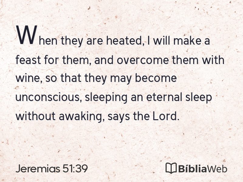 Jeremias 51:39 em imagem para compartilhar