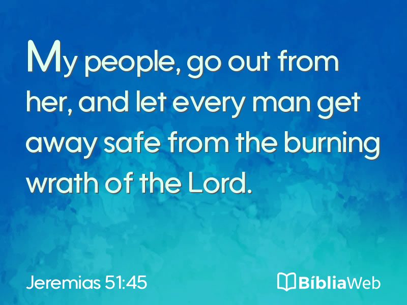 Jeremias 51:45 em imagem para compartilhar