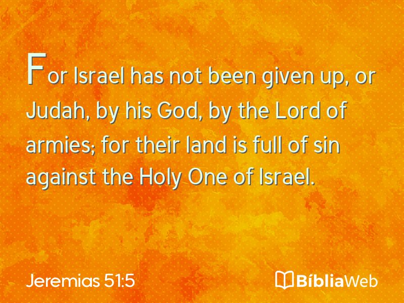 Jeremias 51:5 em imagem para compartilhar