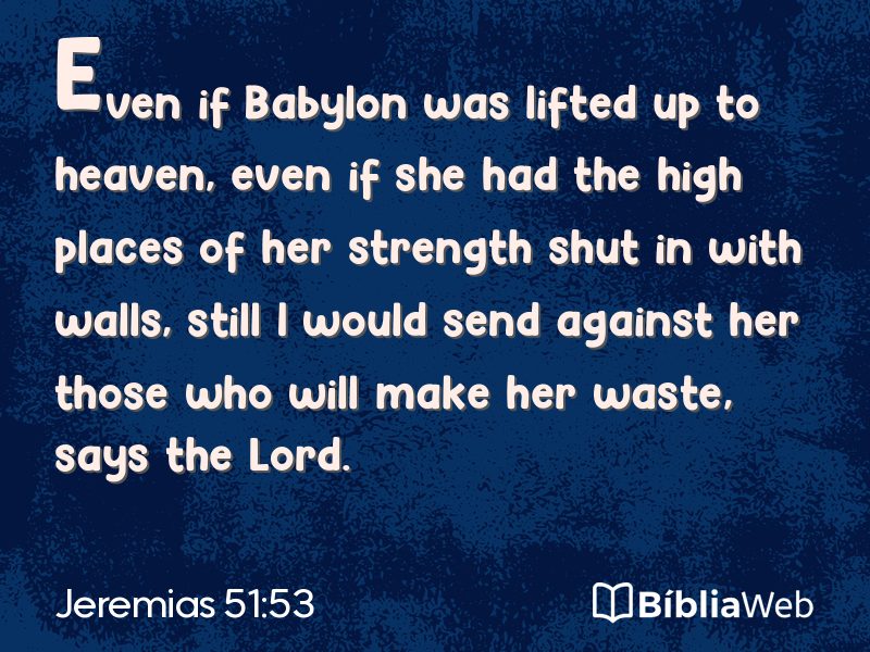 Jeremias 51:53 em imagem para compartilhar