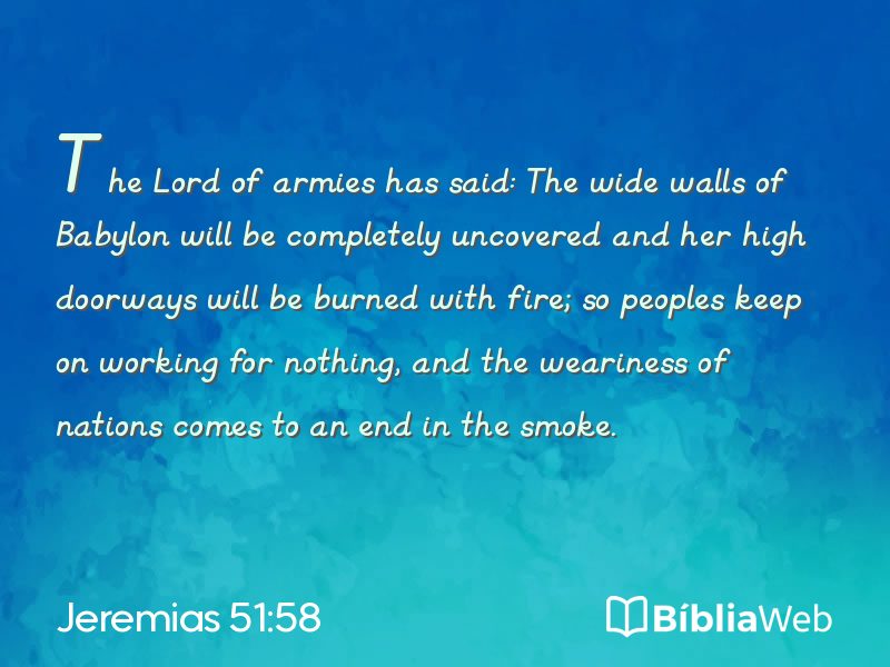 Jeremias 51:58 em imagem para compartilhar