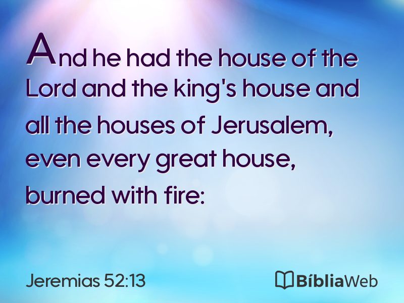 Jeremias 52:13 em imagem para compartilhar