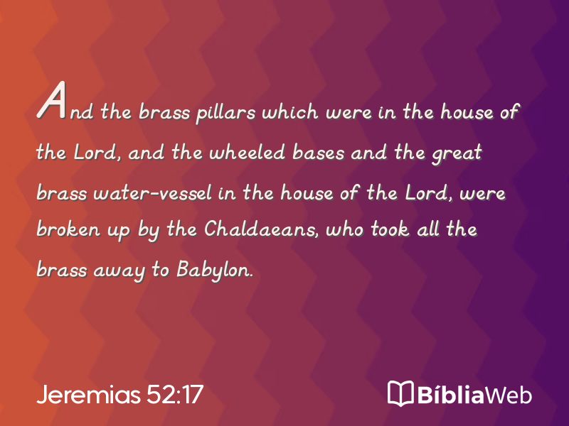 Jeremias 52:17 em imagem para compartilhar