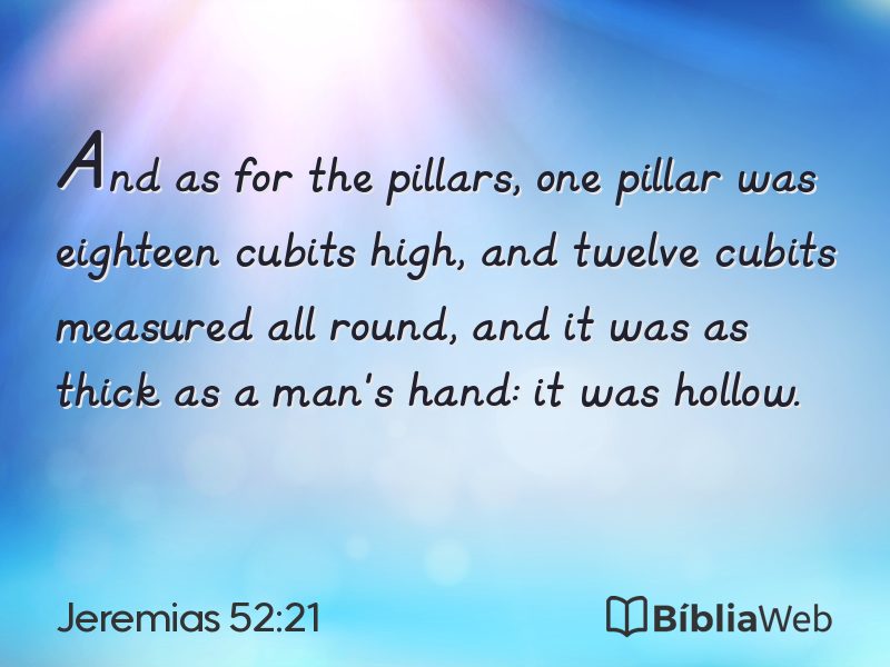 Jeremias 52:21 em imagem para compartilhar