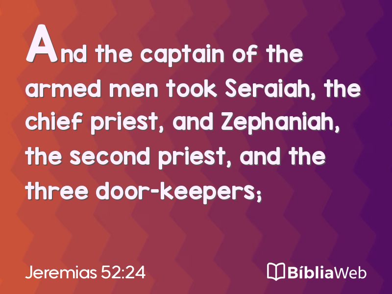 Jeremias 52:24 em imagem para compartilhar