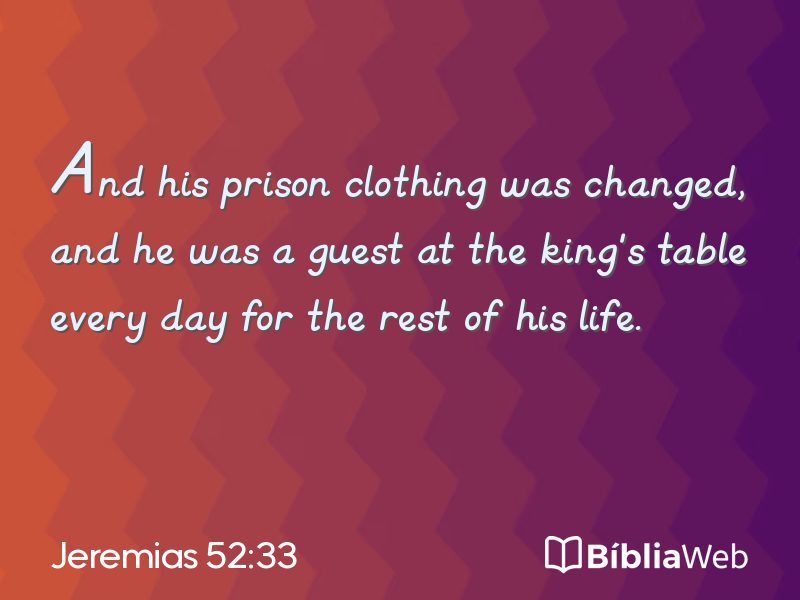 Jeremias 52:33 em imagem para compartilhar