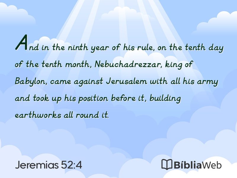 Jeremias 52:4 em imagem para compartilhar
