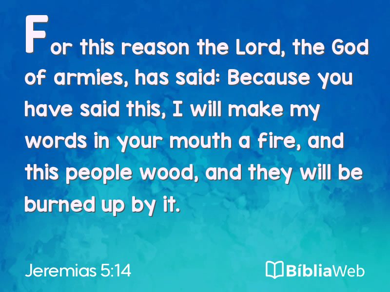 Jeremias 5:14 em imagem para compartilhar