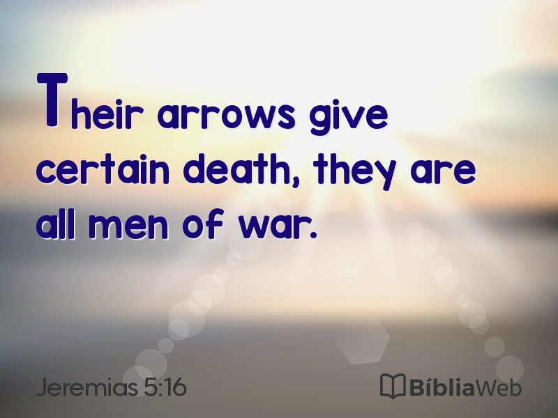 Jeremias 5:16 em imagem para compartilhar