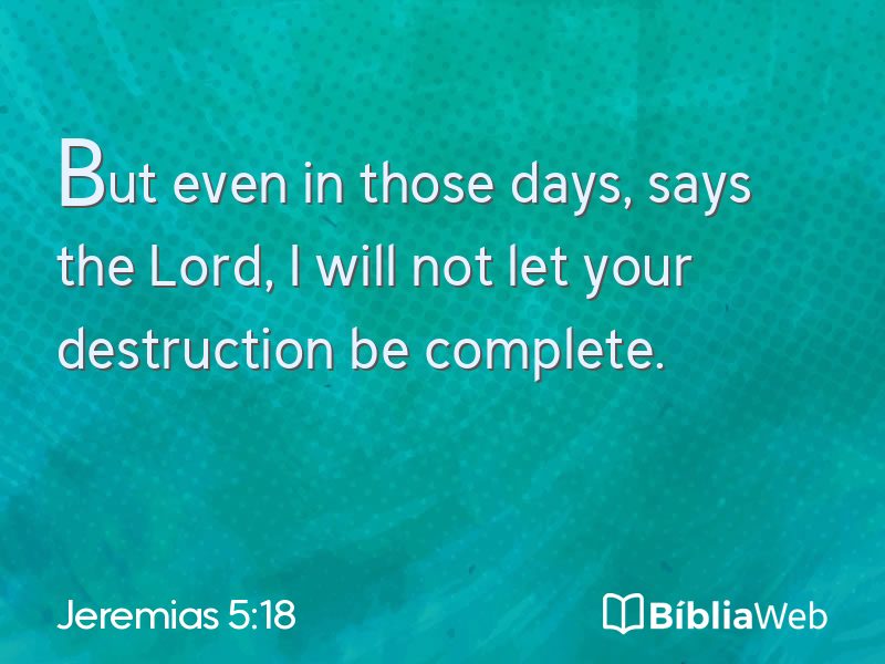 Jeremias 5:18 em imagem para compartilhar