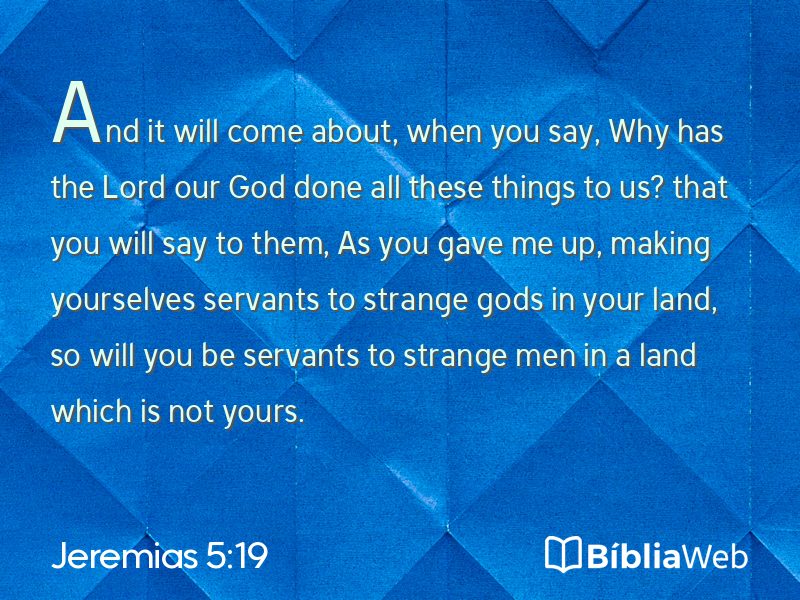 Jeremias 5:19 em imagem para compartilhar