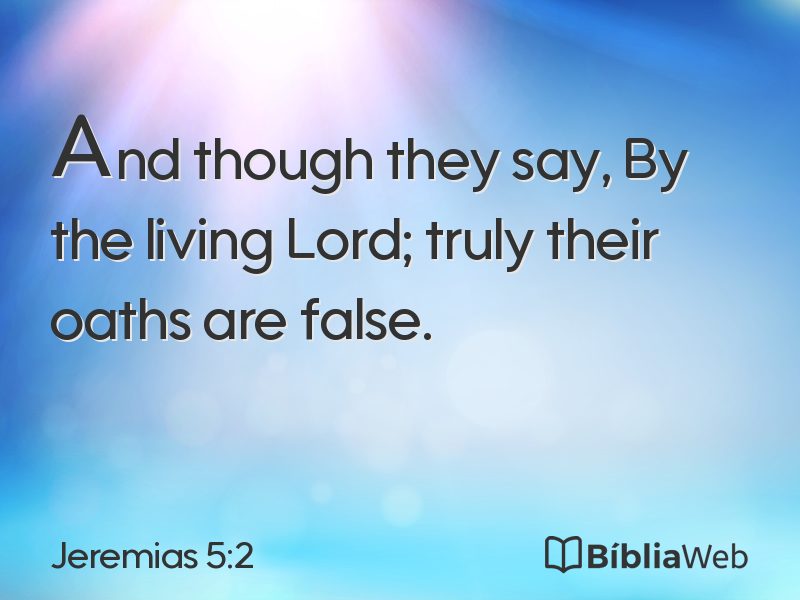 Jeremias 5:2 em imagem para compartilhar