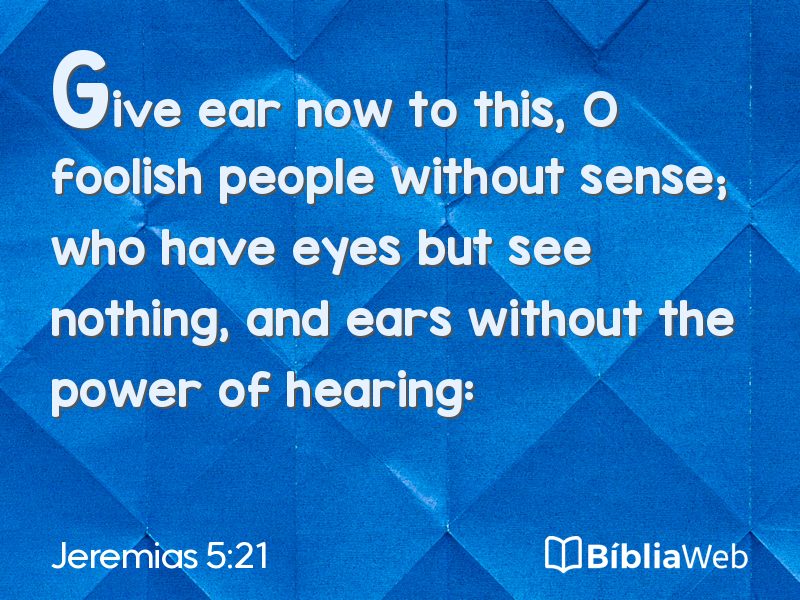 Jeremias 5:21 em imagem para compartilhar