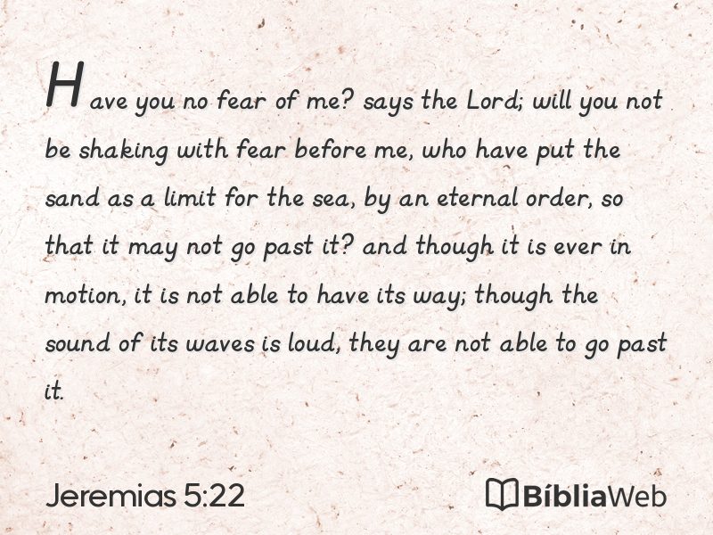 Jeremias 5:22 em imagem para compartilhar