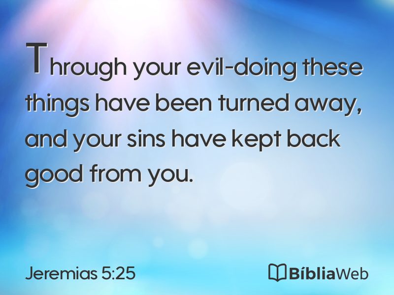 Jeremias 5:25 em imagem para compartilhar