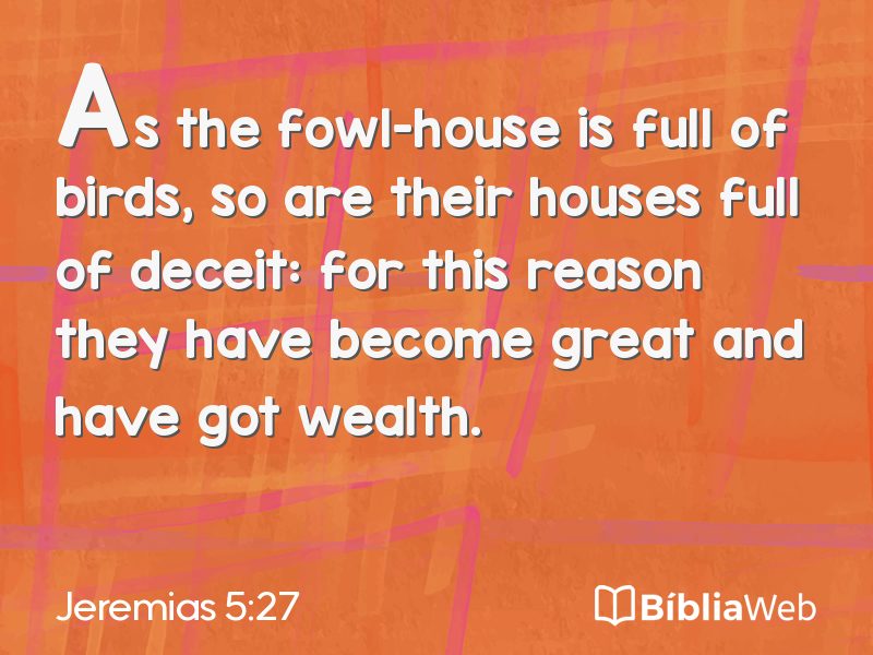 Jeremias 5:27 em imagem para compartilhar