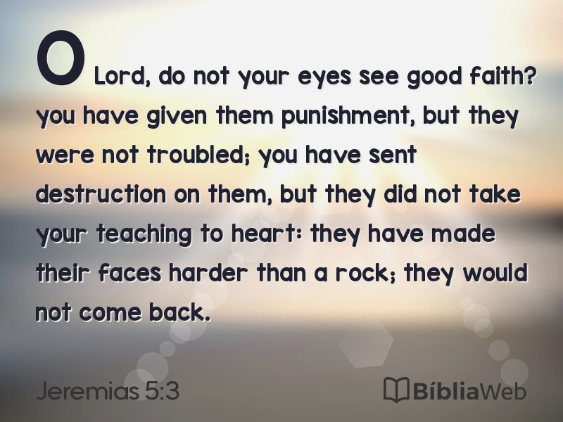 Jeremias 5:3 em imagem para compartilhar