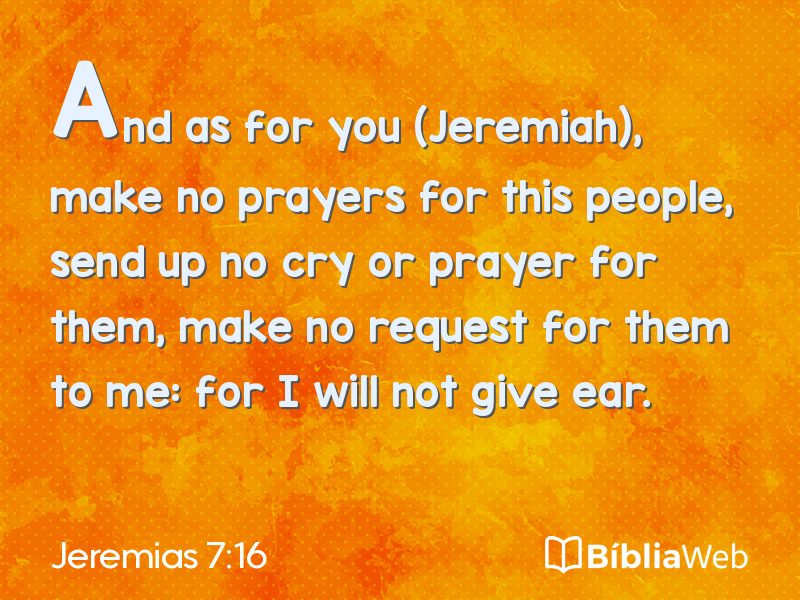 Jeremias 7:16 em imagem para compartilhar