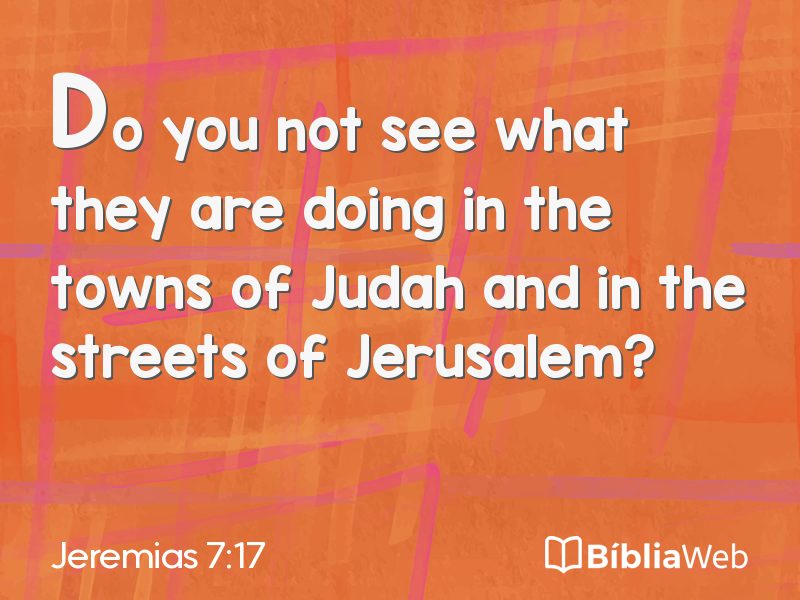 Jeremias 7:17 em imagem para compartilhar