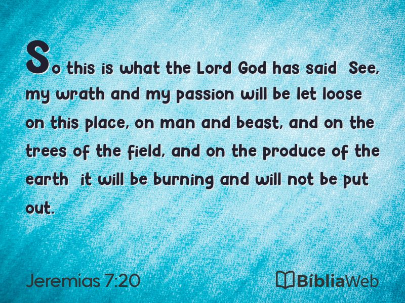 Jeremias 7:20 em imagem para compartilhar
