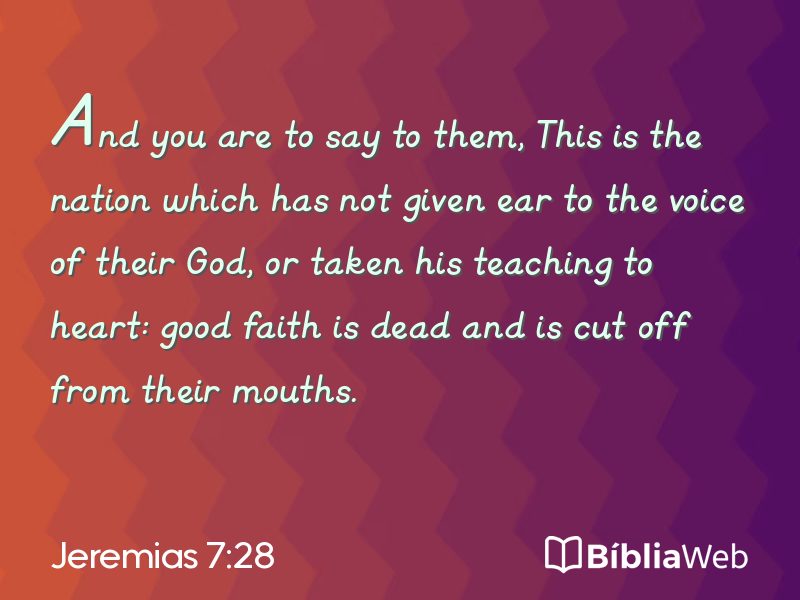 Jeremias 7:28 em imagem para compartilhar