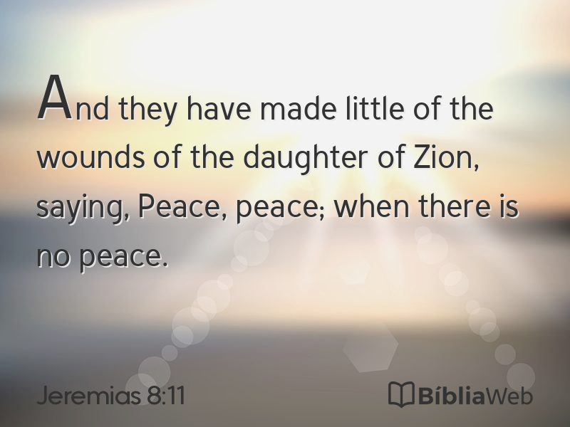 Jeremias 8:11 em imagem para compartilhar