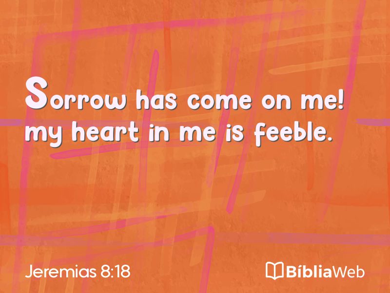 Jeremias 8:18 em imagem para compartilhar