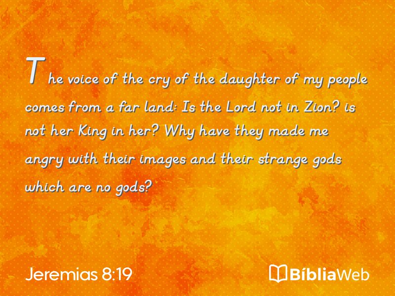 Jeremias 8:19 em imagem para compartilhar