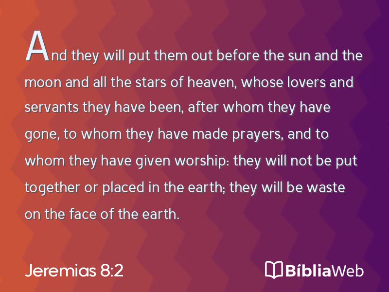 Jeremias 8:2 em imagem para compartilhar