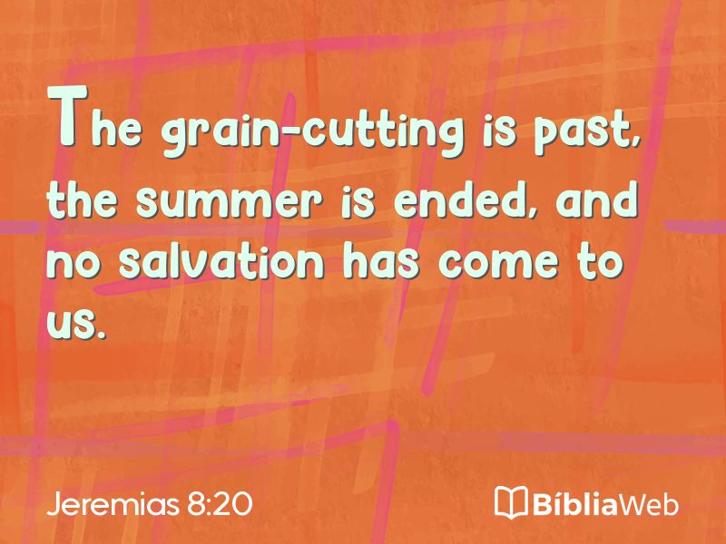 Jeremias 8:20 em imagem para compartilhar