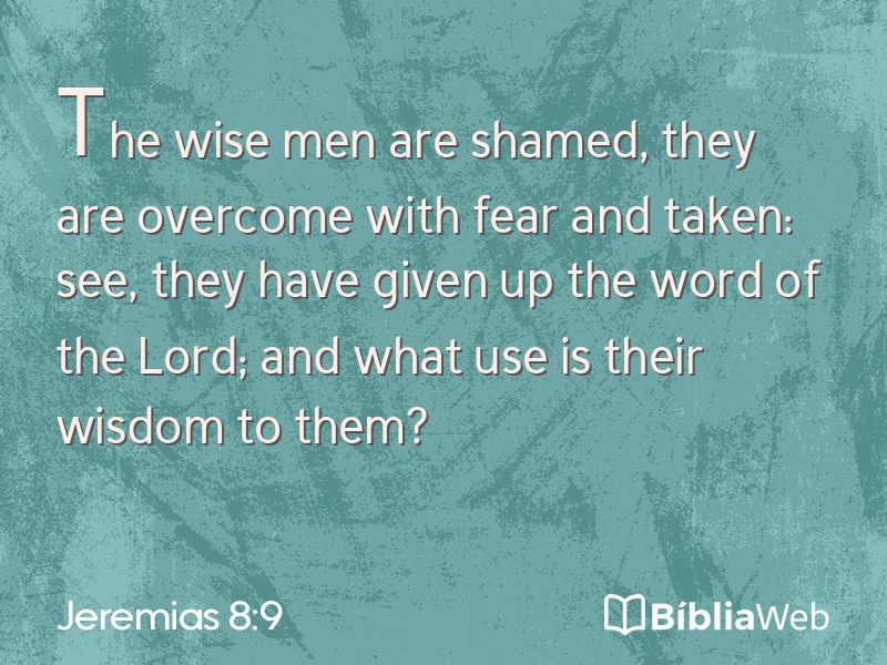 Jeremias 8:9 em imagem para compartilhar