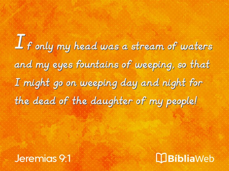 Jeremias 9:1 em imagem para compartilhar