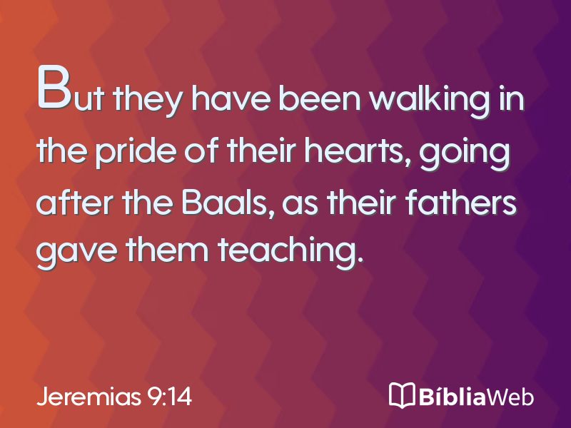 Jeremias 9:14 em imagem para compartilhar