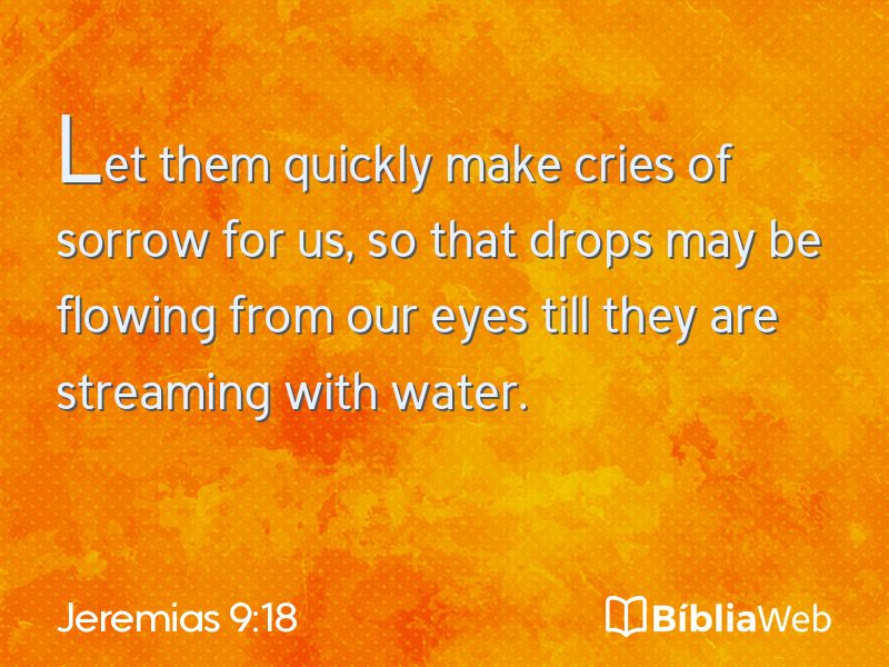 Jeremias 9:18 em imagem para compartilhar