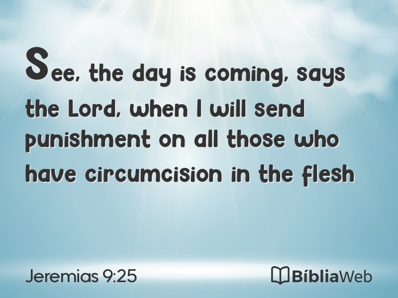 Jeremias 9:25 em imagem para compartilhar