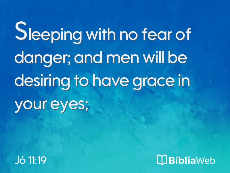 Jó 11:19 em imagem para compartilhar