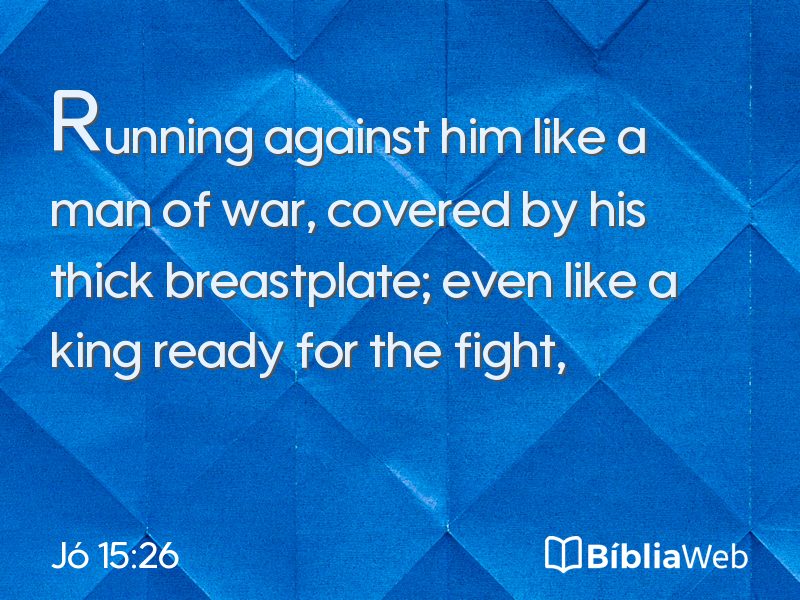 Jó 15:26 em imagem para compartilhar