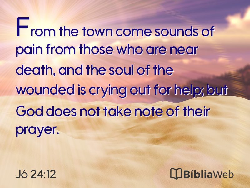 Jó 24:12 em imagem para compartilhar