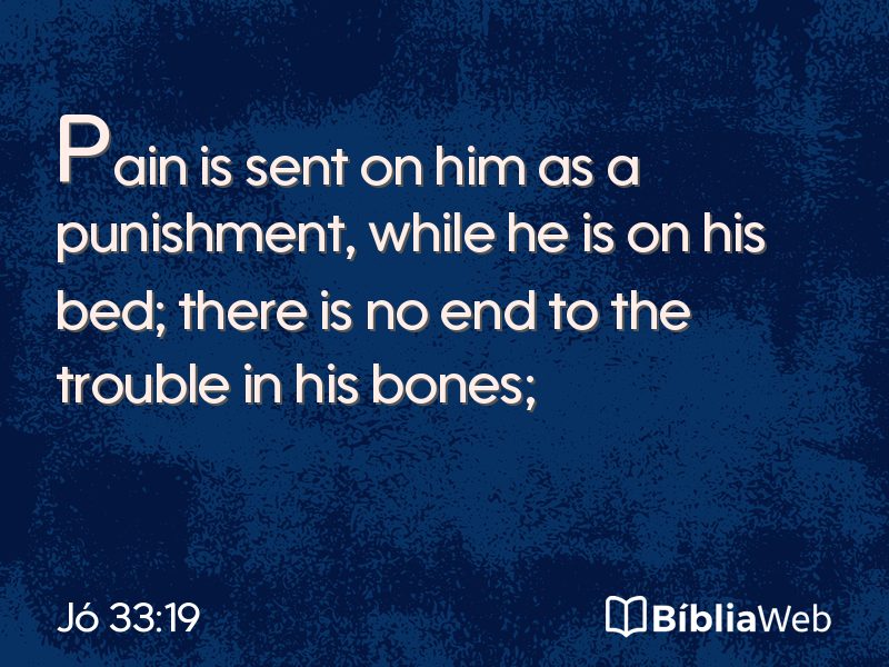 Jó 33:19 em imagem para compartilhar