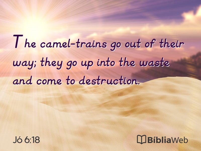 Jó 6:18 em imagem para compartilhar