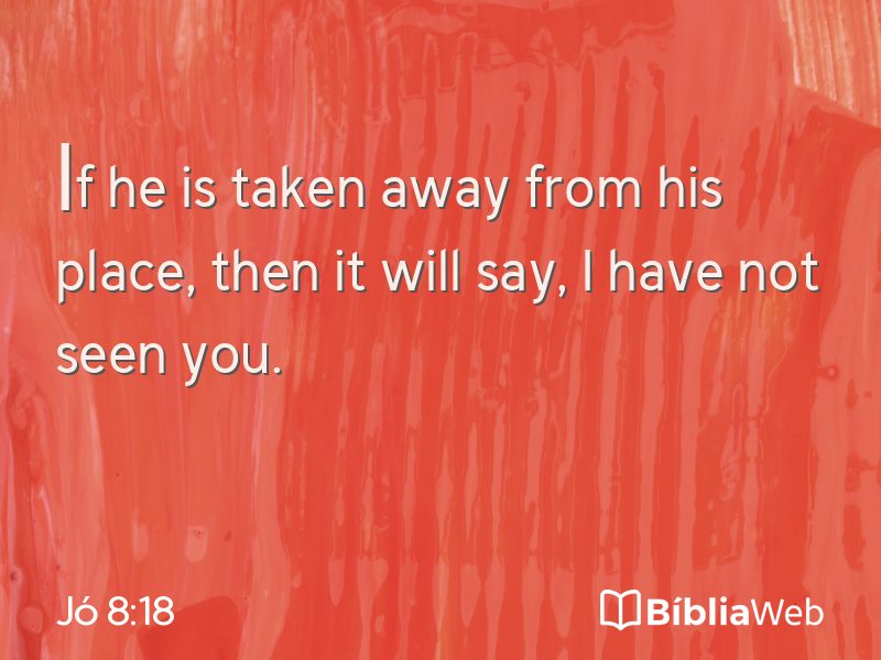 Jó 8:18 em imagem para compartilhar