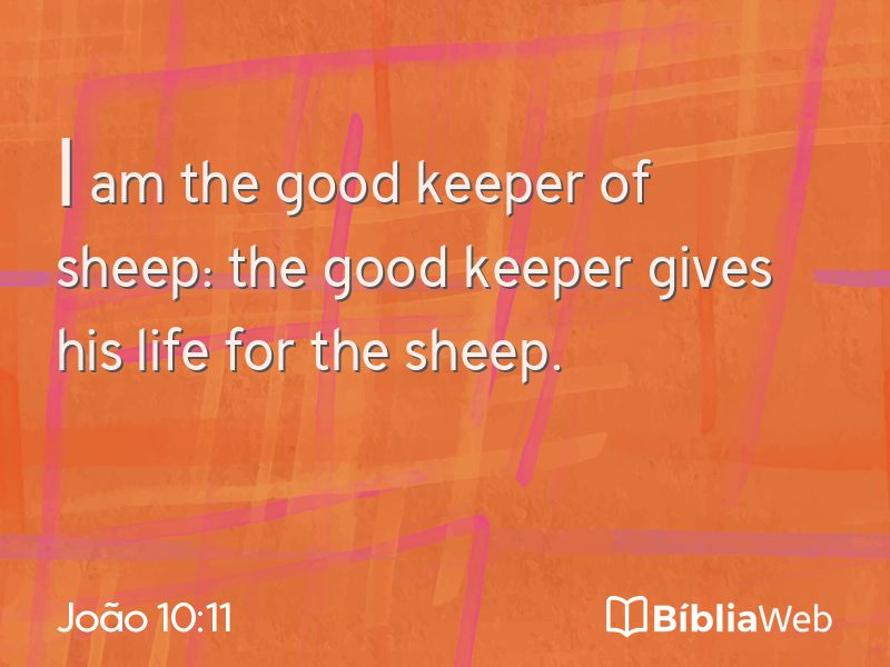 João 10:11 em imagem para compartilhar