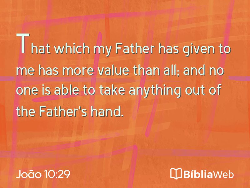 João 10:29 em imagem para compartilhar
